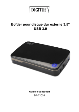 Digitus DA-71035 External SSD/HDD Enclosure 3.5, SATA to USB 3.0 Manuel du propriétaire