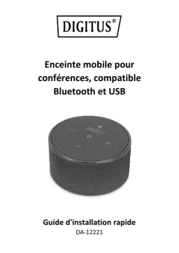 Digitus DA-12221 Mobile Conference Speaker, Bluetooth and USB comptible Guide de démarrage rapide