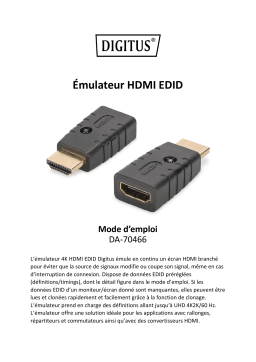 Digitus DA-70466 4K HDMI EDID Emulator Manuel du propriétaire