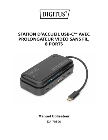 Digitus DA-70890 USB-C™ Docking Station Manuel du propriétaire | Fixfr