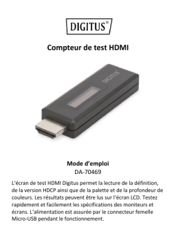 Digitus DA-70469 HDMI Testing Meter Manuel du propriétaire