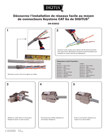 Digitus DN-93602 Guide de démarrage rapide | Fixfr