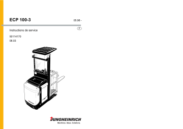 Jungheinrich ECP 100-3 Mode d'emploi | Fixfr