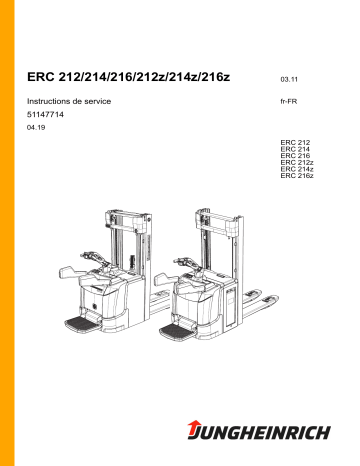 ERC 216 | ERC 212 | ERC 216z | ERC 212z | Jungheinrich ERC 214z Mode d'emploi | Fixfr