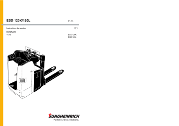 ESD 120L | Jungheinrich ESD 120K Mode d'emploi | Fixfr