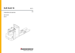 Jungheinrich EJE-KmS 16 Mode d'emploi