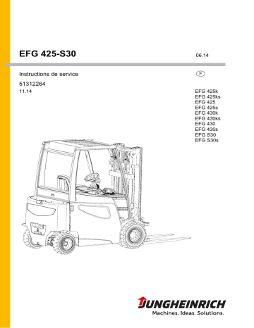 EFG 430 | EFG S30 | EFG 425s | EFG S30s | EFG 430s | EFG 430ks | Jungheinrich EFG 425ks Mode d'emploi | Fixfr