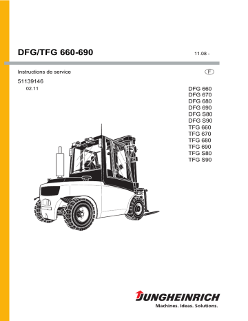 DFG 670 | TFG 690 | TFG 660 | DFG S90 | TFG S80 | DFG S80 | TFG 680 | DFG 690 | TFG S90 | TFG 670 | DFG 680 | Jungheinrich DFG 660 Mode d'emploi | Fixfr