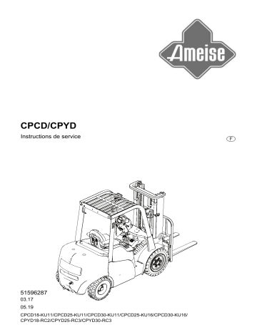 CPCD25-KU11 | CPCD30-KU11 | CPYD25-RC3 | Jungheinrich CPYD30-RC3 Mode d'emploi | Fixfr