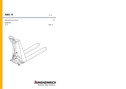 Jungheinrich AMX 10 Mode d'emploi