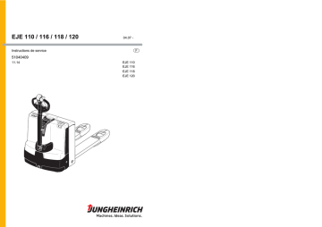 EJE 116 | EJE 118 | Jungheinrich EJE 120 Mode d'emploi | Fixfr