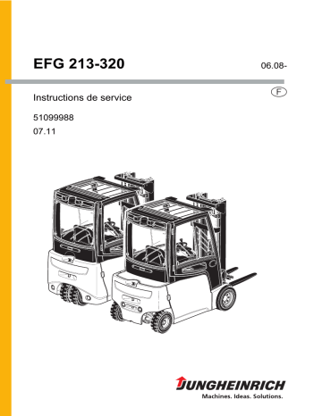 EFG 218k | EFG 220 | EFG 218 | EFG 316 | EFG 215 | EFG 316k | EFG 320 | EFG 318k | EFG 216k | EFG 213 | EFG 318 | Jungheinrich EFG 216 Mode d'emploi | Fixfr