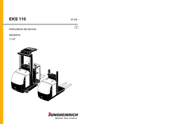 Jungheinrich EKS 110 Mode d'emploi | Fixfr
