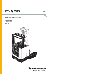 Jungheinrich ETV-Q 20/25 Mode d'emploi | Fixfr