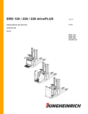 ERD 120 | 390 Ah | ERD 220 drivePLUS | 260 Ah | ERD 220 | drivePLUS240 Ah | Jungheinrich 360 Ah Mode d'emploi | Fixfr