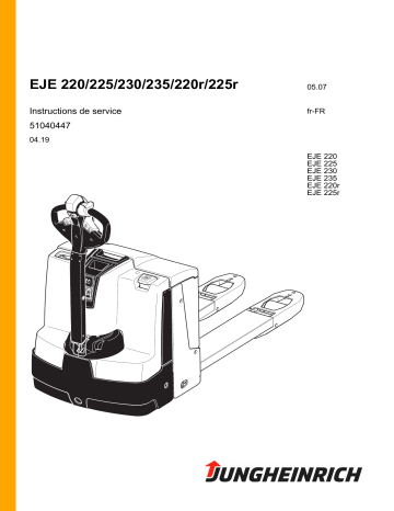 EJE 225r | EJE 235 | EJE 225 | EJE 230 | EJE 220r | Jungheinrich EJE 220 Mode d'emploi | Fixfr