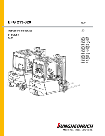 EFG 218k | EFG 220 | EFG 218 | EFG 316 | EFG 215 | EFG 316k | EFG 320 | EFG 318k | EFG 216k | EFG 213 | EFG 318 | Jungheinrich EFG 216 Mode d'emploi | Fixfr