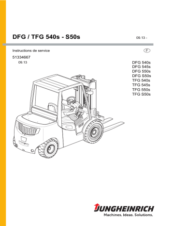 DFG 550s | TFG 545s | DFG S50s | TFG 540s | TFG 550s | TFG S50s | Jungheinrich DFG 545s Mode d'emploi | Fixfr