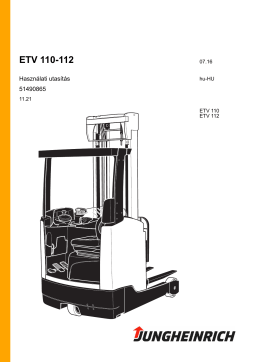 Jungheinrich ETV 110 Mode d'emploi