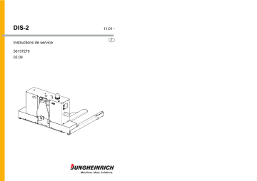 Jungheinrich DIS 2 Mode d'emploi | Fixfr