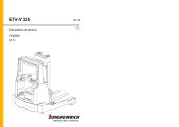 Jungheinrich ETV-V 325 Mode d'emploi