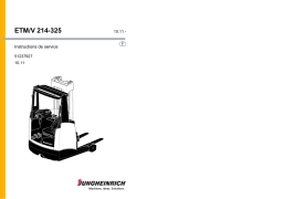 Jungheinrich ETM/V 214-325 Mode d'emploi