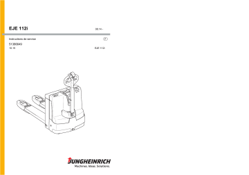 Jungheinrich EJE 112i Mode d'emploi | Fixfr