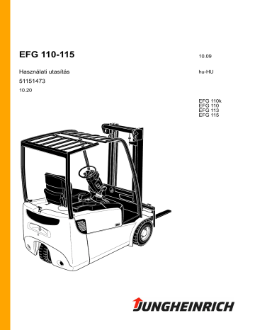 EFG 115 | EFG 113 | EFG 110k | Jungheinrich EFG 110 Mode d'emploi | Fixfr