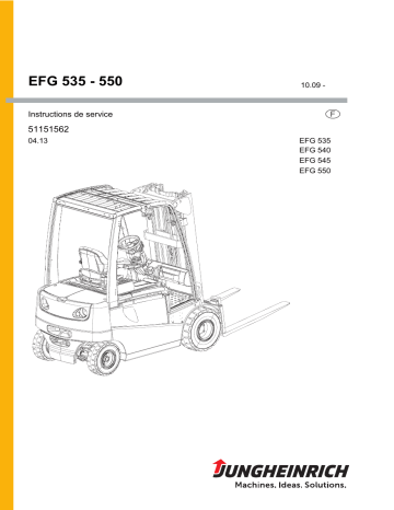 EFG 535 | EFG 540 | EFG 545 | Jungheinrich EFG 550 Mode d'emploi | Fixfr