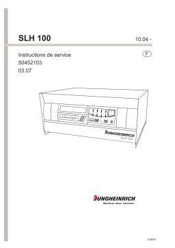 Jungheinrich SLH 100 Mode d'emploi