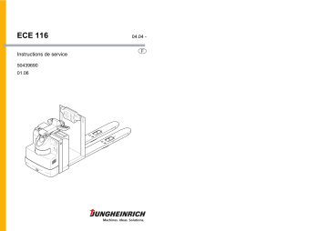 Jungheinrich ECE 116 Mode d'emploi | Fixfr