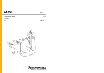 Jungheinrich EJE 112i Mode d'emploi | Fixfr