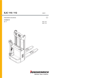 EJC 112 | Jungheinrich EJC 110 Mode d'emploi | Fixfr