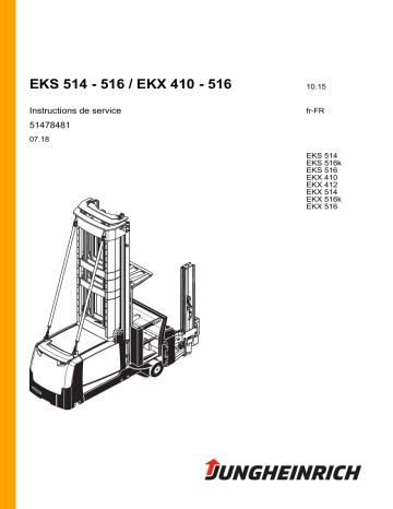EKS 516k | EKS 514 | EKX 516k | EKX 514 | EKX 516 | Jungheinrich EKS 516 Mode d'emploi | Fixfr
