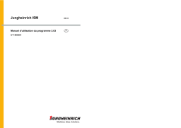 Jungheinrich ISM Online Software Version 3.03 Mode d'emploi