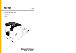 Jungheinrich ESE 320 Mode d'emploi