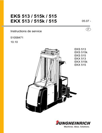 EKS 513 | EKX 515k | EKX 513 | EKX 515 | Jungheinrich EKS 515k Mode d'emploi | Fixfr