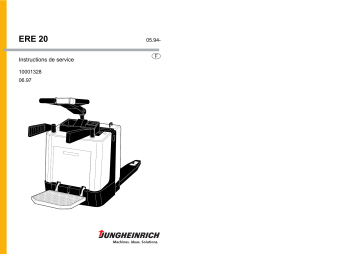 Jungheinrich ERE 20 Mode d'emploi | Fixfr