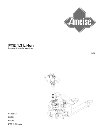 Jungheinrich PTE 1.3 Li-Ion Mode d'emploi | Fixfr