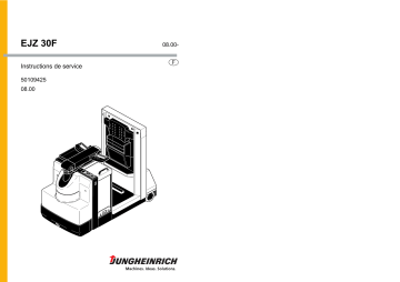 Jungheinrich EJZ 30F Mode d'emploi | Fixfr