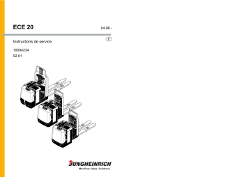 Jungheinrich ECE 20 Mode d'emploi | Fixfr
