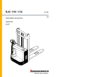 EJC 112 | Jungheinrich EJC 110 Mode d'emploi | Fixfr