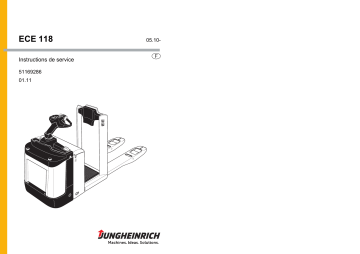 Jungheinrich ECE 118 Mode d'emploi | Fixfr