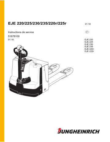 EJE 225r | EJE 235 | EJE 225 | EJE 230 | EJE 220r | Jungheinrich EJE 220 Mode d'emploi | Fixfr