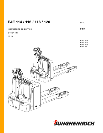 EJE 120 | EJE 116 | EJE 118 | Jungheinrich EJE 114 Mode d'emploi | Fixfr