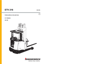 Jungheinrich ETV 216 Mode d'emploi | Fixfr