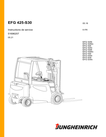 EFG 425ks | EFG 425k | EFG S30 | EFG 425 | EFG 425s | EFG S30s | EFG 430s | EFG 430ks | Jungheinrich EFG 430k Mode d'emploi | Fixfr