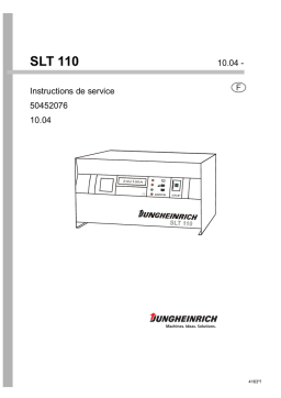 Jungheinrich SLT 110 Mode d'emploi