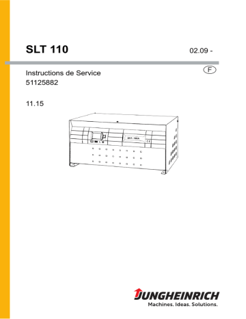 Jungheinrich SLT 110 Mode d'emploi | Fixfr