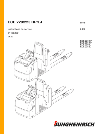 ECE 225 LJ | ECE 220 HP | ECE 220 LJ | Jungheinrich ECE 225 HP Mode d'emploi | Fixfr